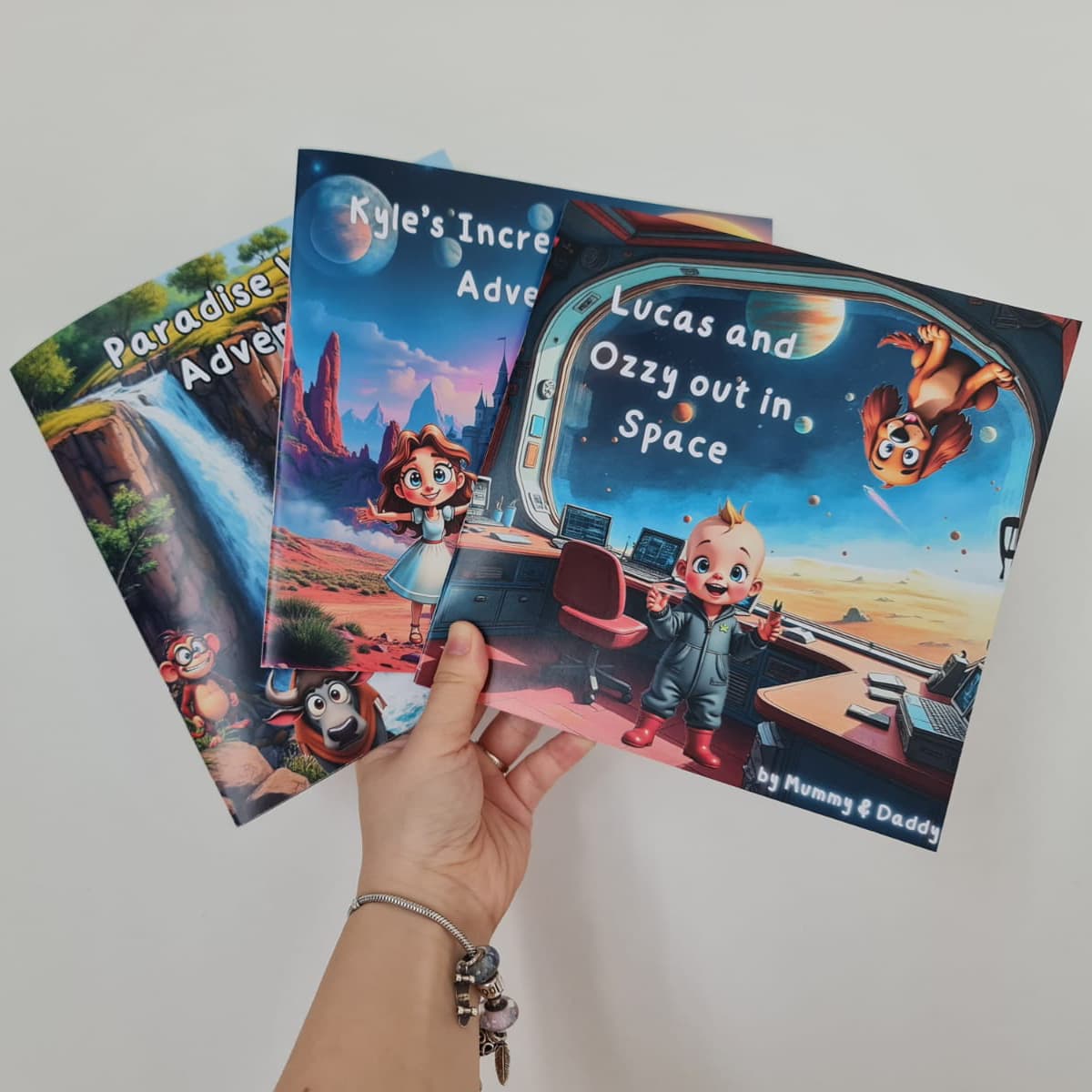 Happy children reading
